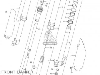 FRONT DAMPER - RM250 2008 (K8) USA (E03)