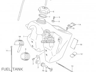FUEL TANK - RM250 2008 (K8) USA (E03)