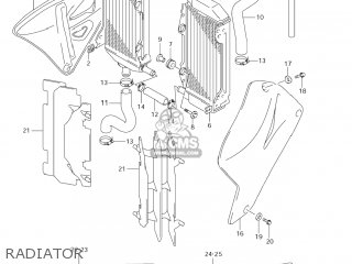 RADIATOR - RM250 2008 (K8) USA (E03)