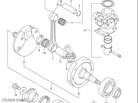 Suzuki Rm250 (usa) parts list partsmanual partsfiche