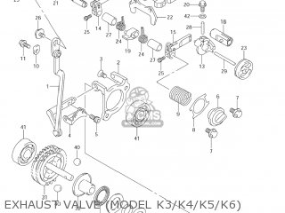 EXHAUST VALVE (MODEL K3/K4/K5/K6) - RM250Z 2002 (K2) USA (E03)