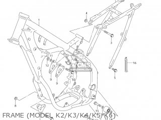FRAME (MODEL K2/K3/K4/K5/K6) - RM250Z 2003 (K3) USA (E03)