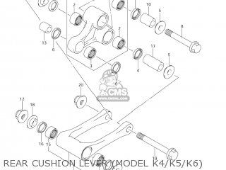 REAR CUSHION LEVER (MODEL K4/K5/K6) - RM250Z 2003 (K3) USA (E03)
