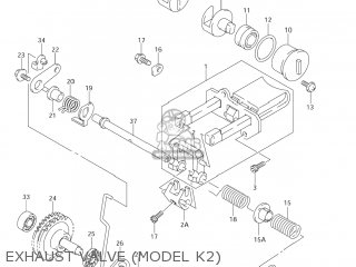 EXHAUST VALVE (MODEL K2) - RM250Z 2004 (K4) USA (E03)