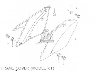 FRAME COVER (MODEL K1) - RM250Z 2004 (K4) USA (E03)