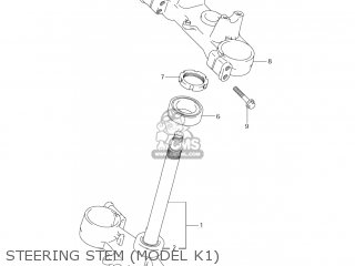 STEERING STEM (MODEL K1) - RM250Z 2004 (K4) USA (E03)