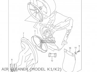 AIR CLEANER (MODEL K1/K2) - RM250Z 2005 (K5) USA (E03)