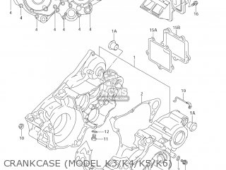CRANKCASE (MODEL K3/K4/K5/K6) - RM250Z 2005 (K5) USA (E03)