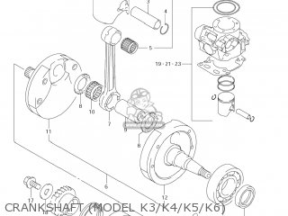 CRANKSHAFT (MODEL K3/K4/K5/K6) - RM250Z 2006 (K6) USA (E03)