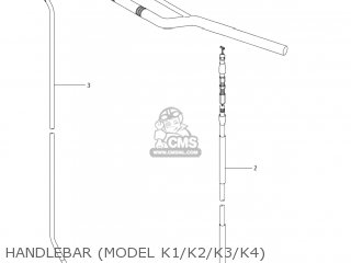 HANDLEBAR (MODEL K1/K2/K3/K4) - RM250Z 2006 (K6) USA (E03)