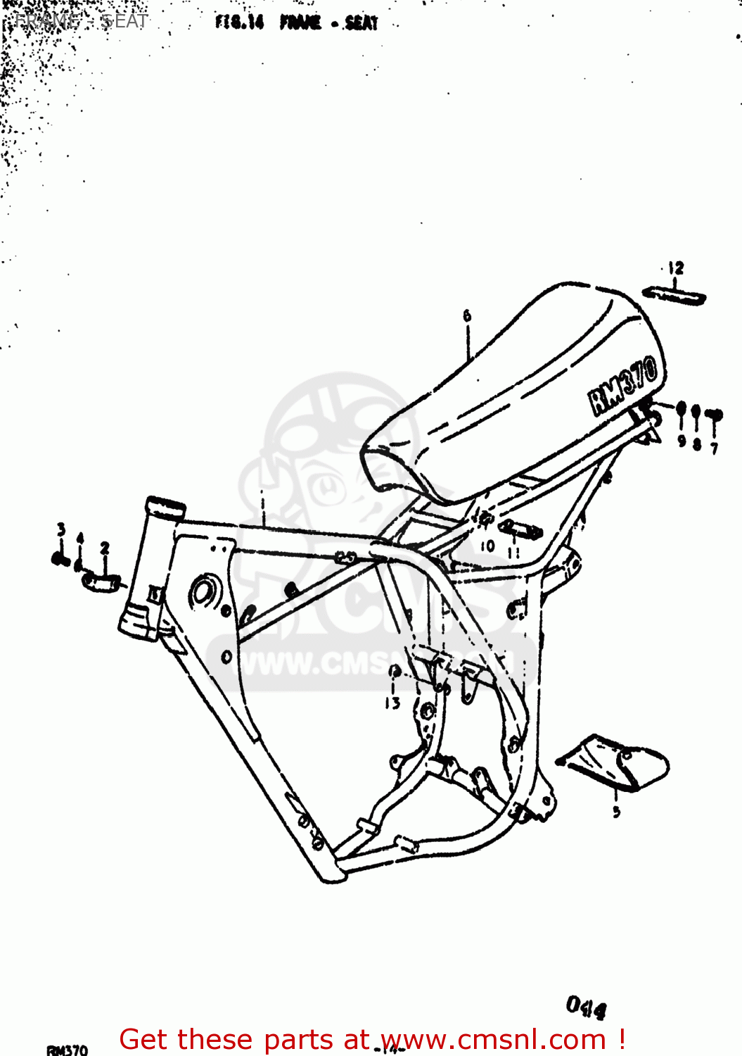 FRAME - SEAT RM370 1976 (A) USA (E03)