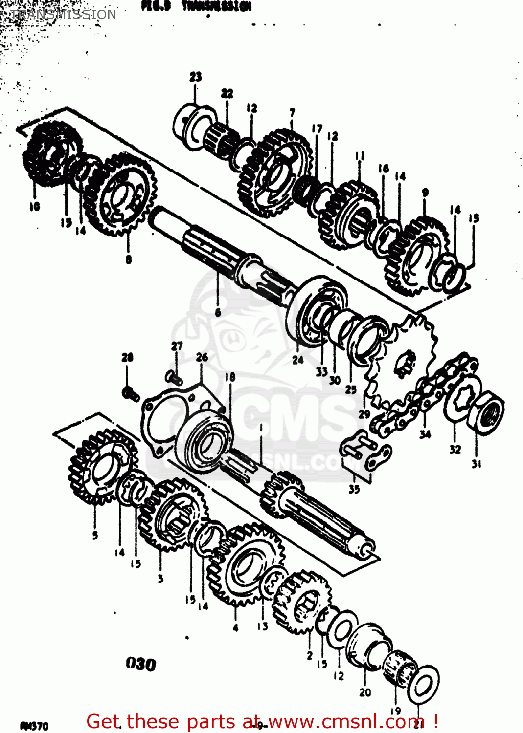 TRANSMISSION RM370 1976 (A) USA (E03)