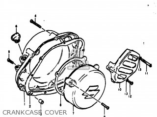 CRANKCASE COVER - RM370 1976 (A) USA (E03)