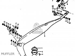 MUFFLER - RM370 1976 (A) USA (E03)