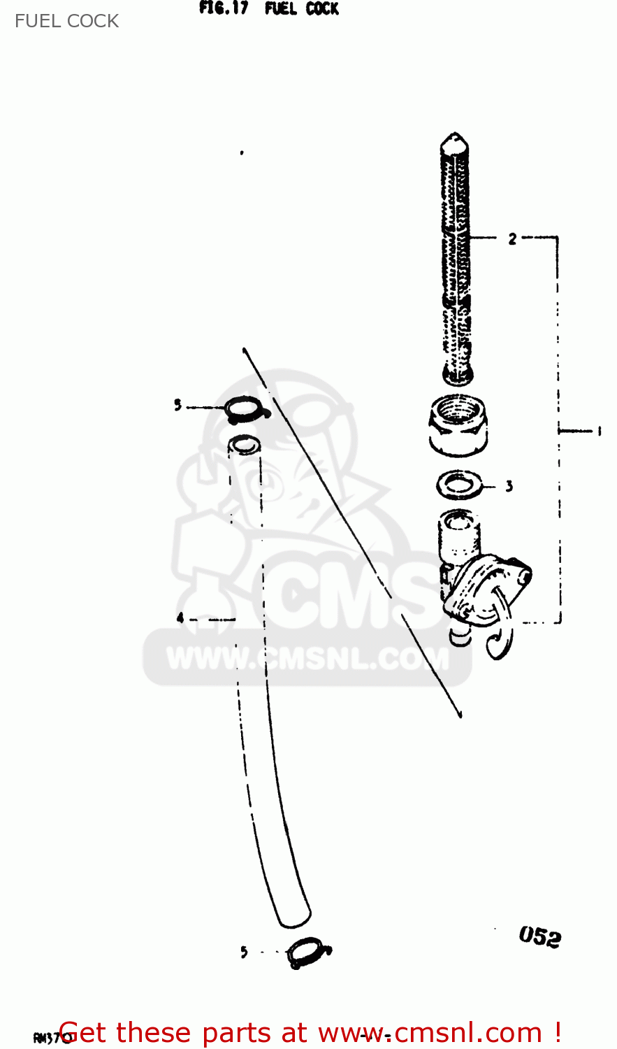 FUEL COCK RM370 1977 (B) USA (E03)