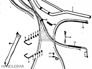 HANDLEBAR - RM370 1977 (B) USA (E03)