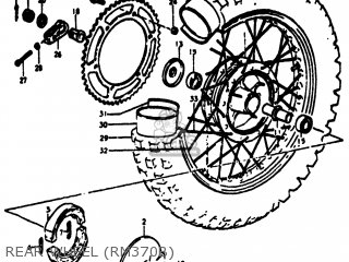 REAR WHEEL (RM370B) - RM370 1977 (B) USA (E03)