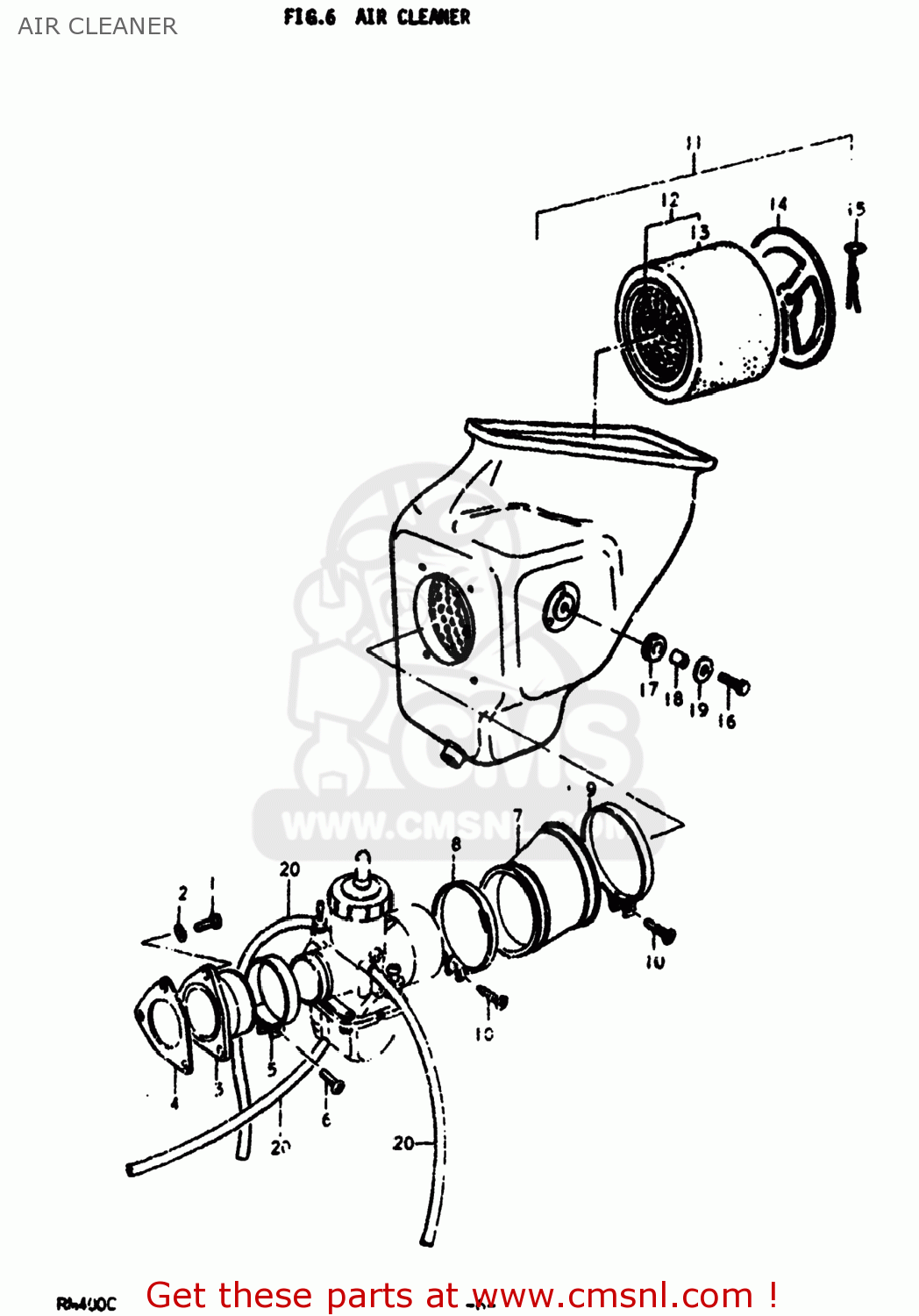AIR CLEANER RM400 1978 (C) USA (E03)