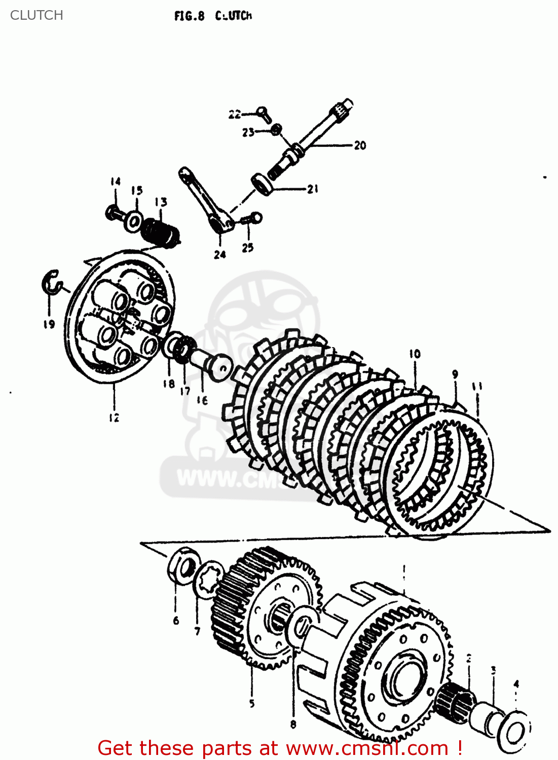 CLUTCH RM400 1978 (C) USA (E03)