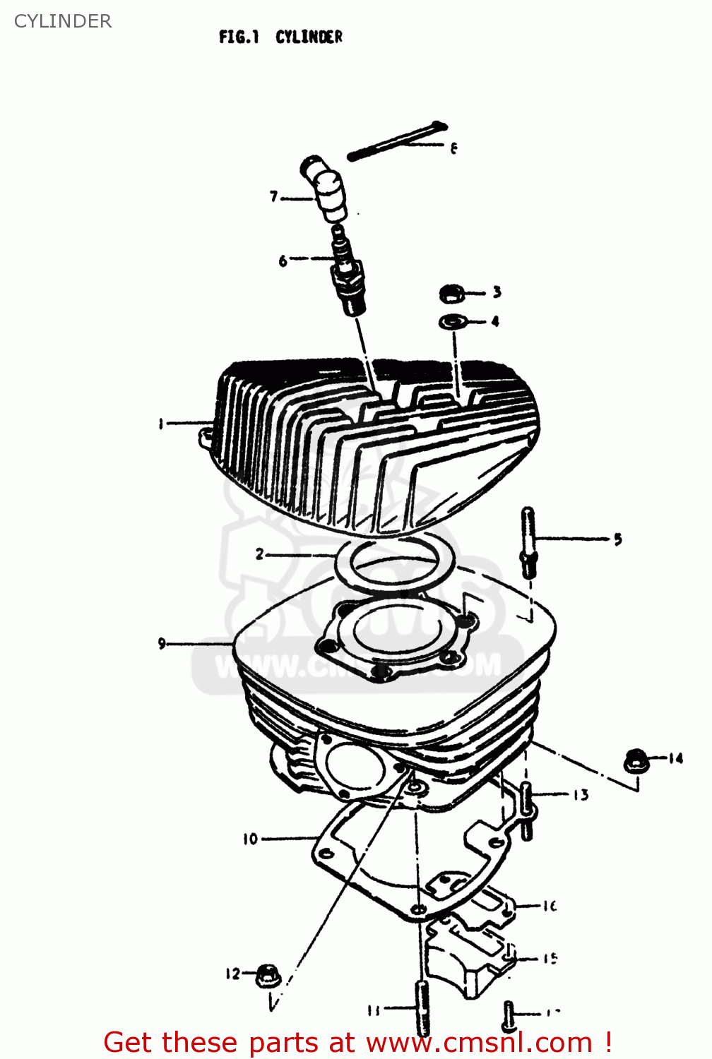 CYLINDER RM400 1978 (C) USA (E03)