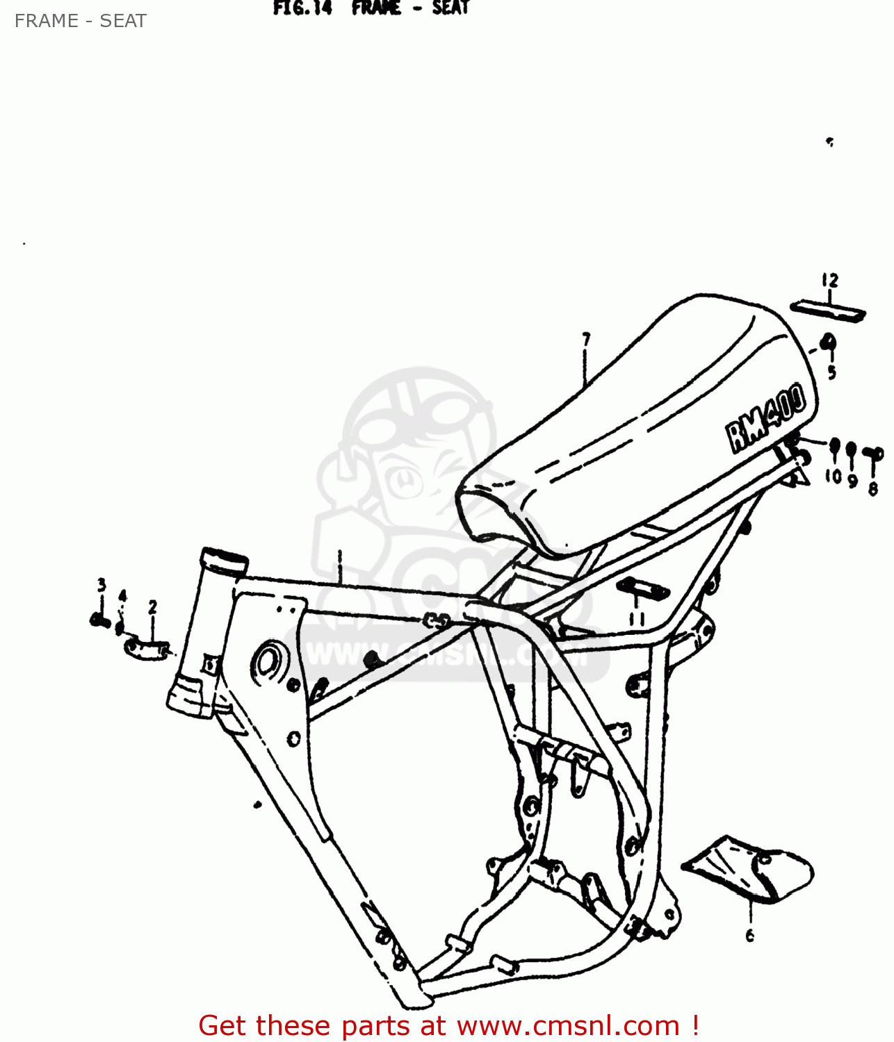 FRAME - SEAT RM400 1978 (C) USA (E03)