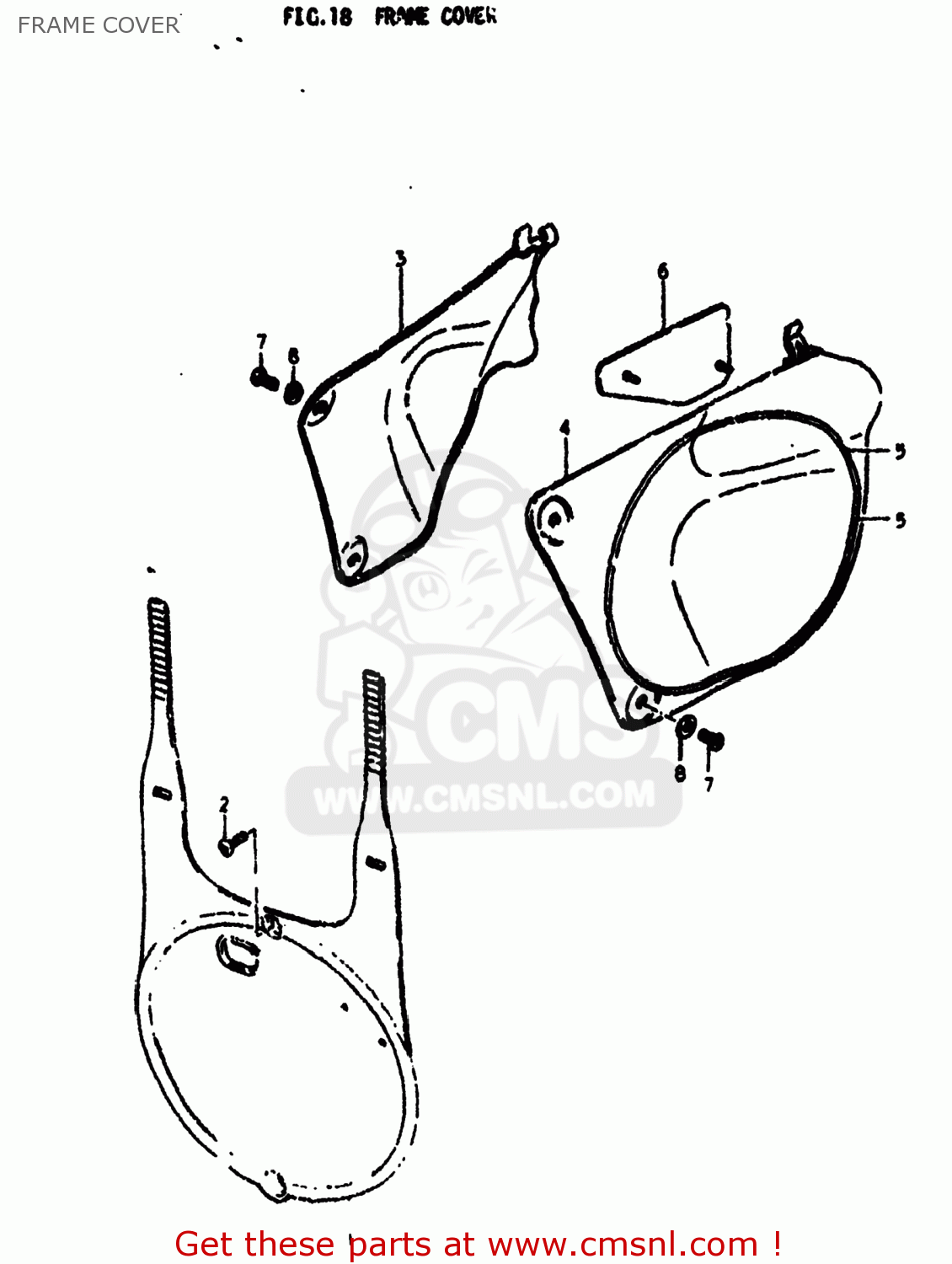 FRAME COVER RM400 1978 (C) USA (E03)