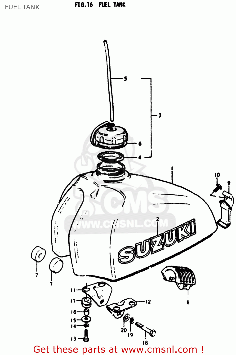 FUEL TANK RM400 1978 (C) USA (E03)