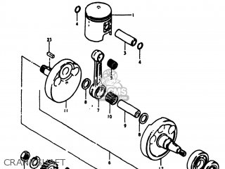 CRANKSHAFT - RM400 1978 (C) USA (E03)