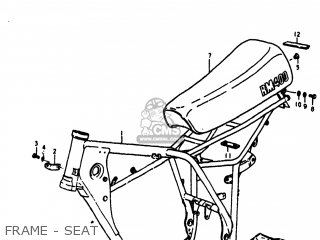 FRAME - SEAT - RM400 1978 (C) USA (E03)