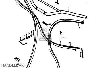 HANDLEBAR - RM400 1978 (C) USA (E03)