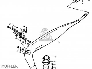 MUFFLER - RM400 1978 (C) USA (E03)