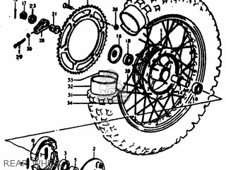REAR WHEEL - RM400 1978 (C) USA (E03)