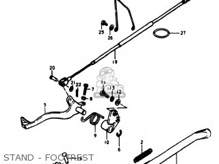 STAND - FOOTREST - RM400 1978 (C) USA (E03)
