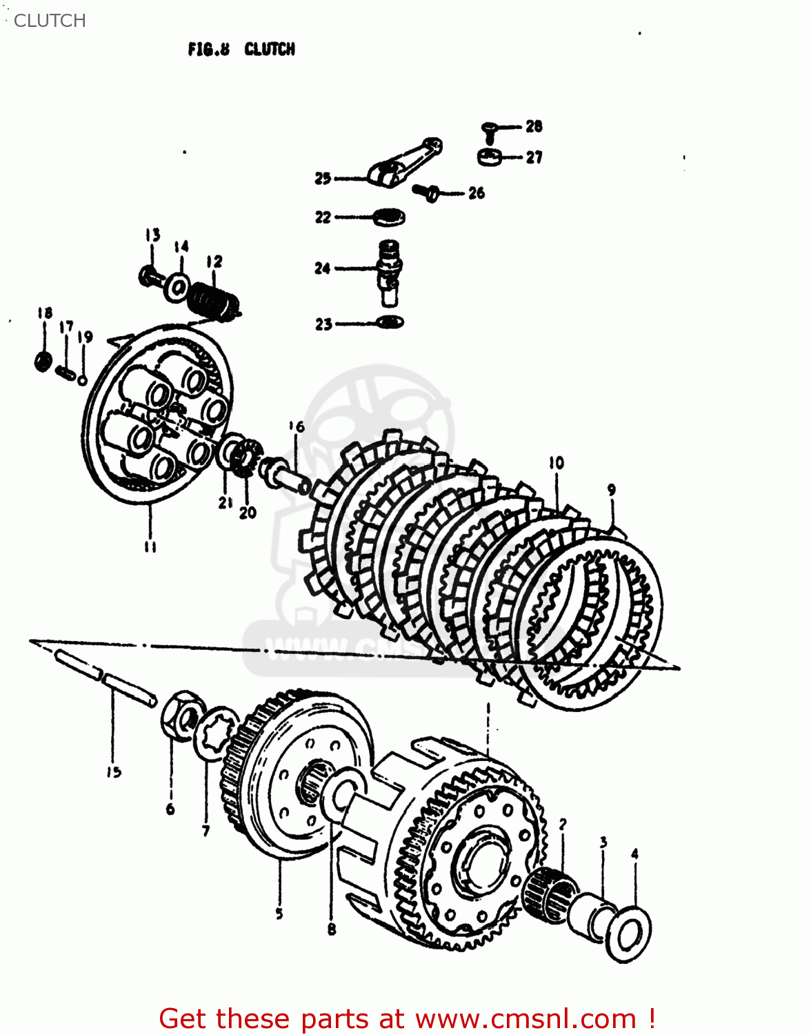 CLUTCH RM400 1979 (N) USA (E03)