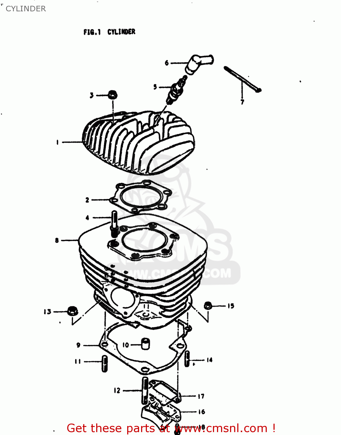 CYLINDER RM400 1979 (N) USA (E03)