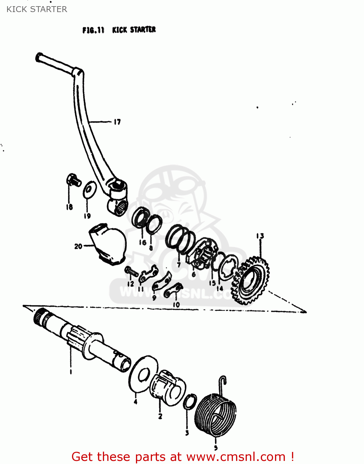 KICK STARTER RM400 1979 (N) USA (E03)