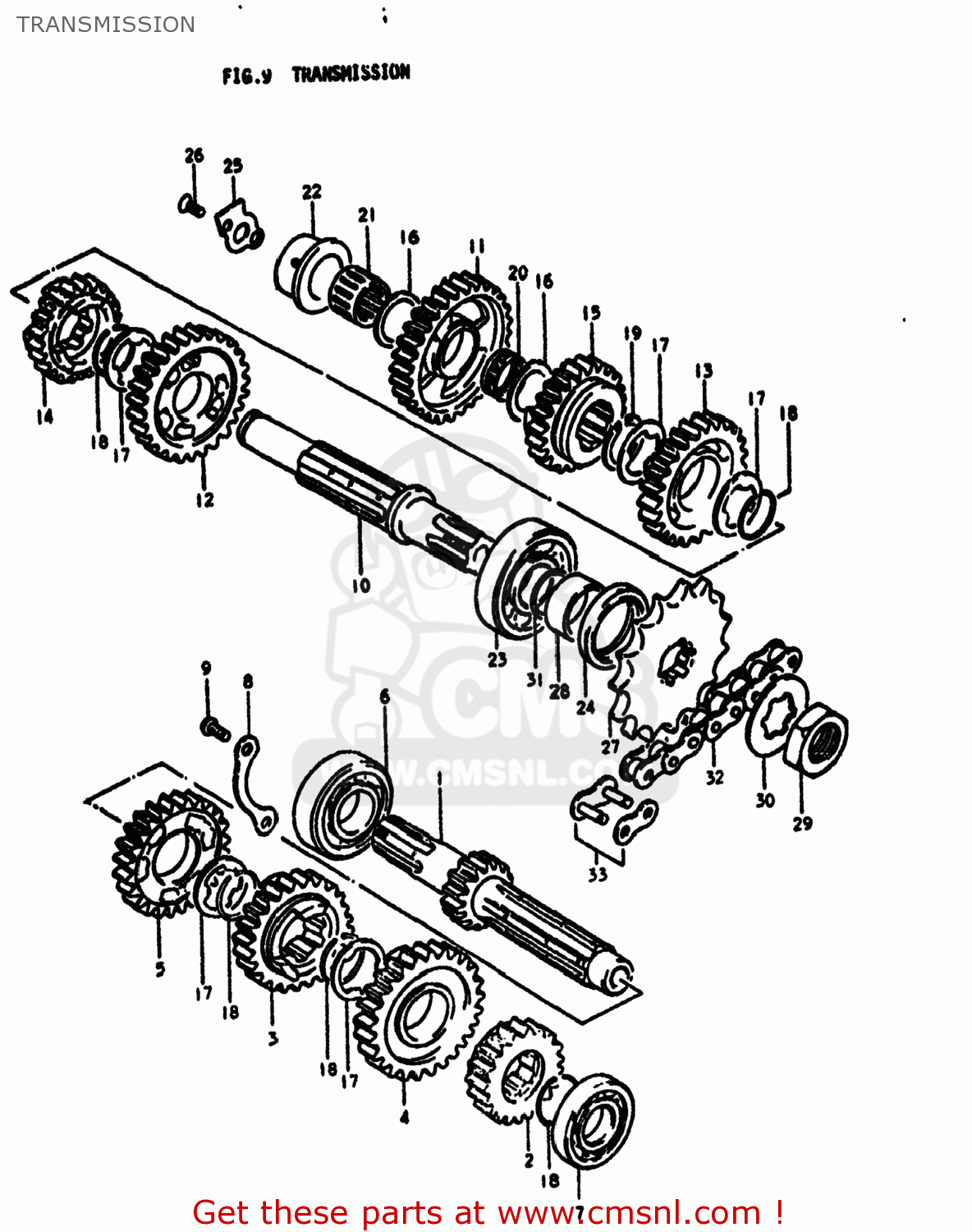 TRANSMISSION RM400 1979 (N) USA (E03)