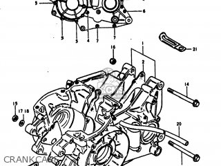 CRANKCASE - RM400 1979 (N) USA (E03)