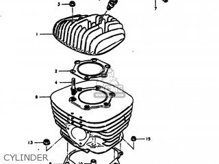 CYLINDER - RM400 1979 (N) USA (E03)