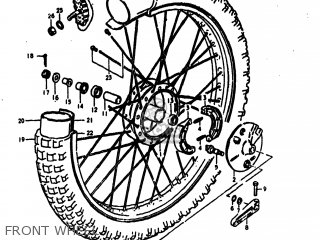 FRONT WHEEL - RM400 1979 (N) USA (E03)