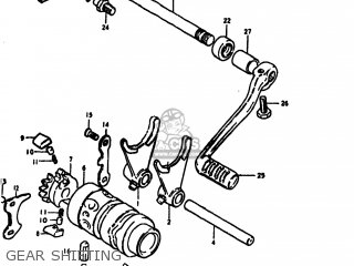GEAR SHIFTING - RM400 1979 (N) USA (E03)