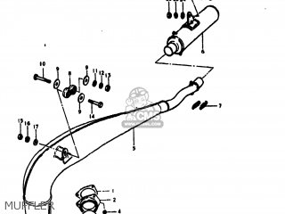 MUFFLER - RM400 1979 (N) USA (E03)