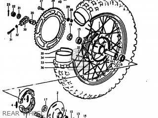 REAR WHEEL - RM400 1979 (N) USA (E03)