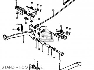 STAND - FOOTREST - RM400 1979 (N) USA (E03)