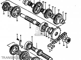 TRANSMISSION - RM400 1979 (N) USA (E03)
