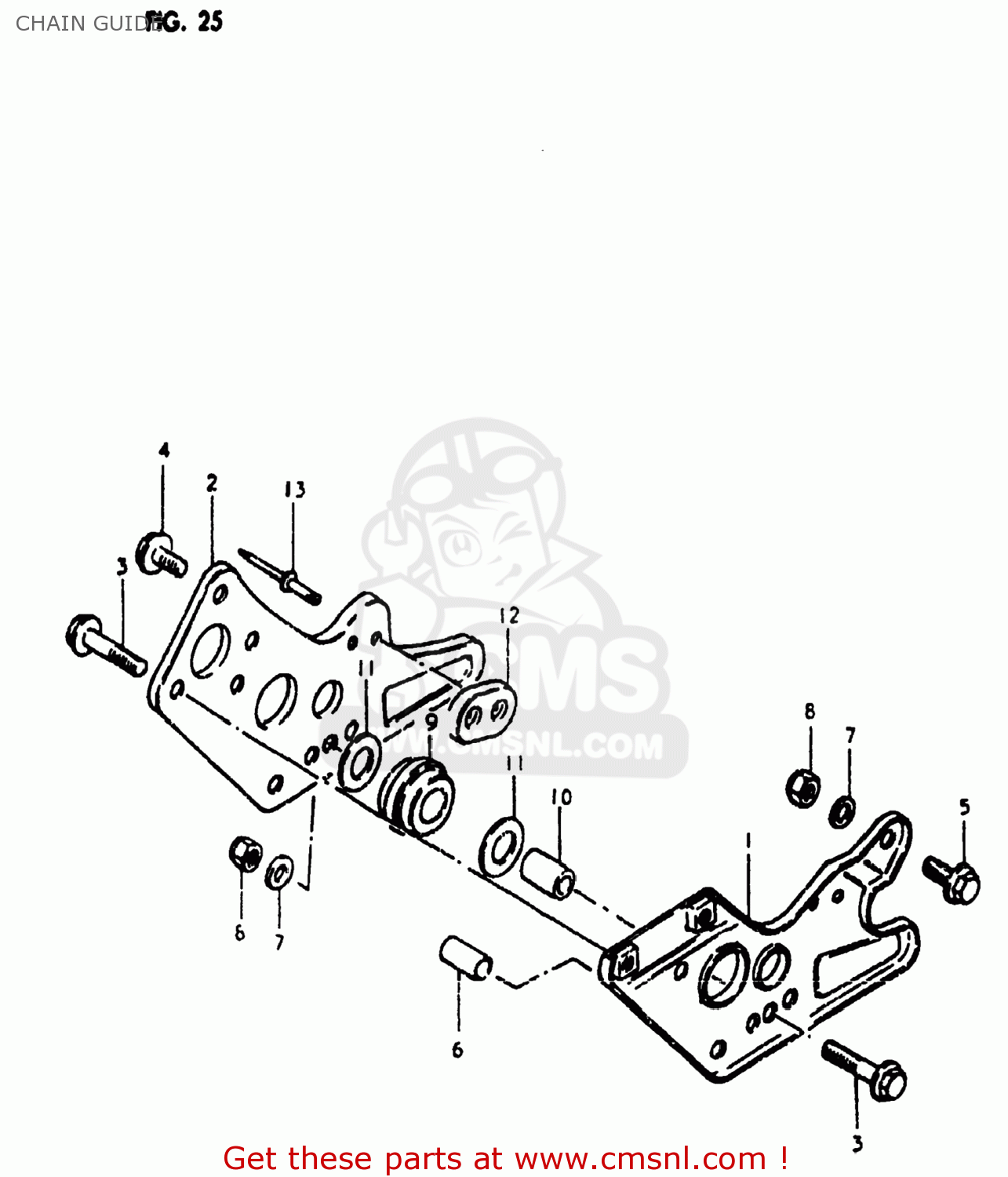 CHAIN GUIDE RM400 1980 (T) USA (E03)