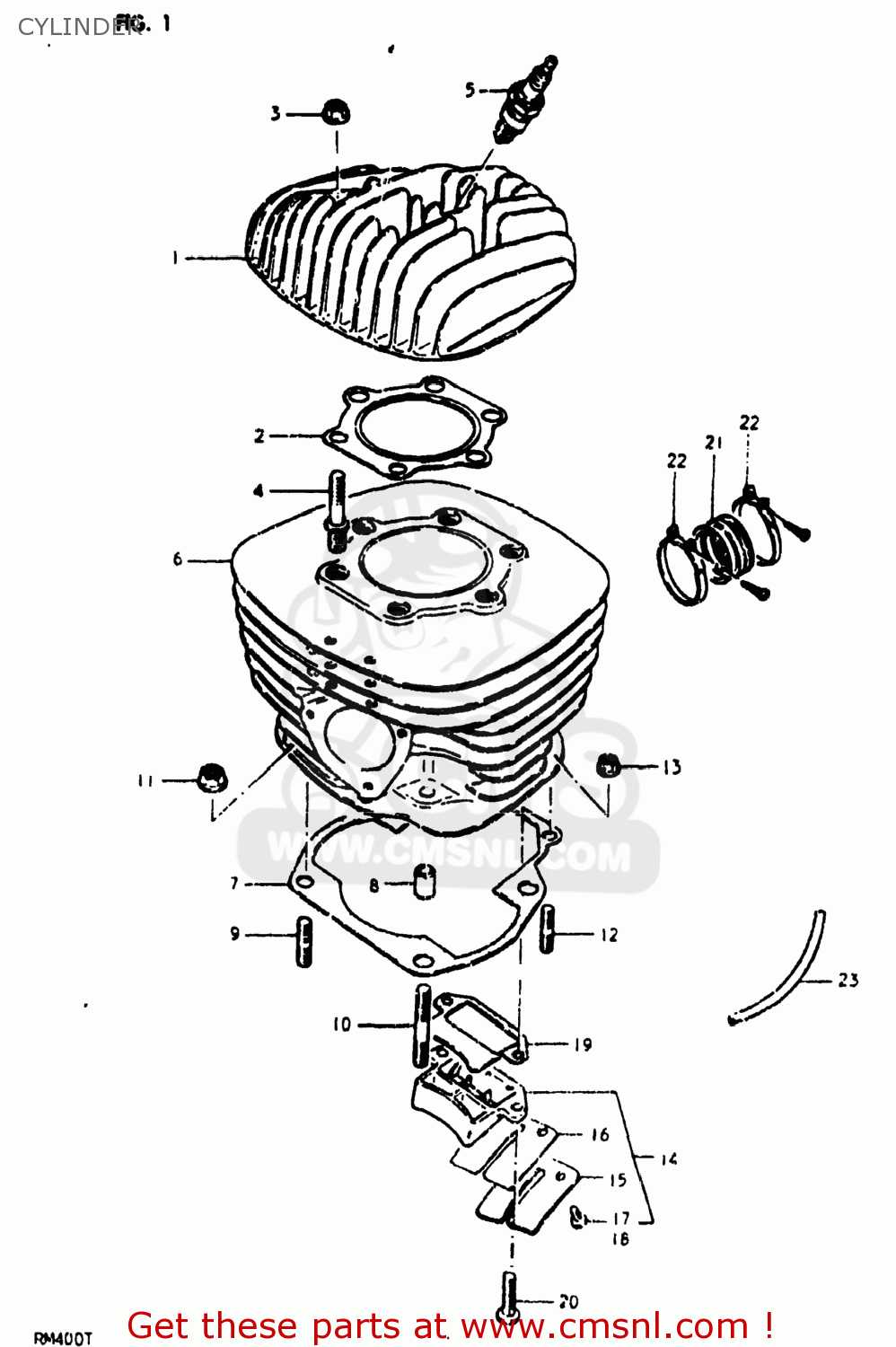 CYLINDER RM400 1980 (T) USA (E03)