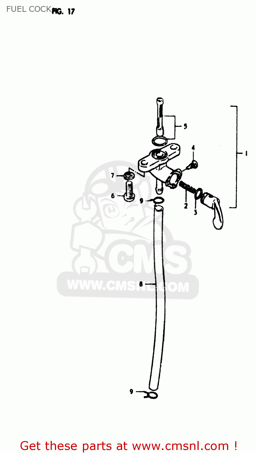 FUEL COCK RM400 1980 (T) USA (E03)