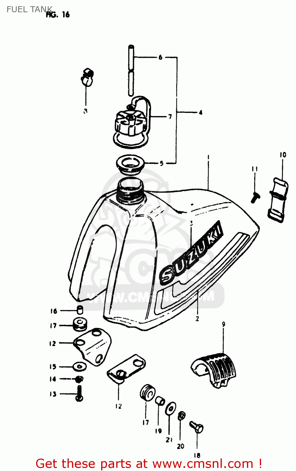 FUEL TANK RM400 1980 (T) USA (E03)