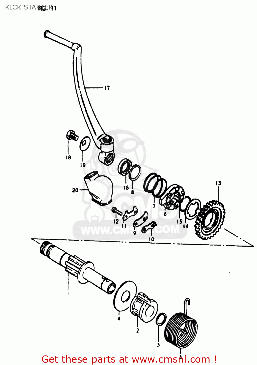 KICK STARTER RM400 1980 (T) USA (E03)